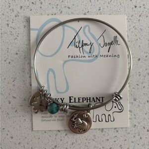 Silver Tiffany Jazelle Elephant Bracelet